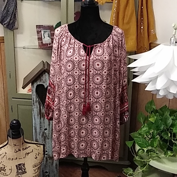 mettle Tops - METTLE TUNIC SZ L